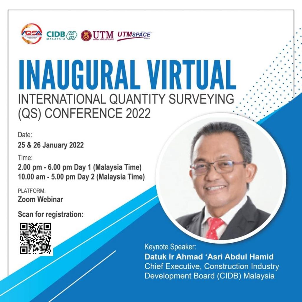 INAUGURAL VIRTUAL INTERNATIONAL QUANTITY SURVEYING (QS) CONFERENCE (IVIQSC 2022)
